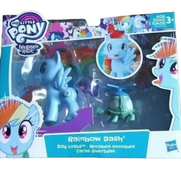 My Little Pony Rainbow Dash & Tank Silly Looks Figure Set - Picture 3 of 5